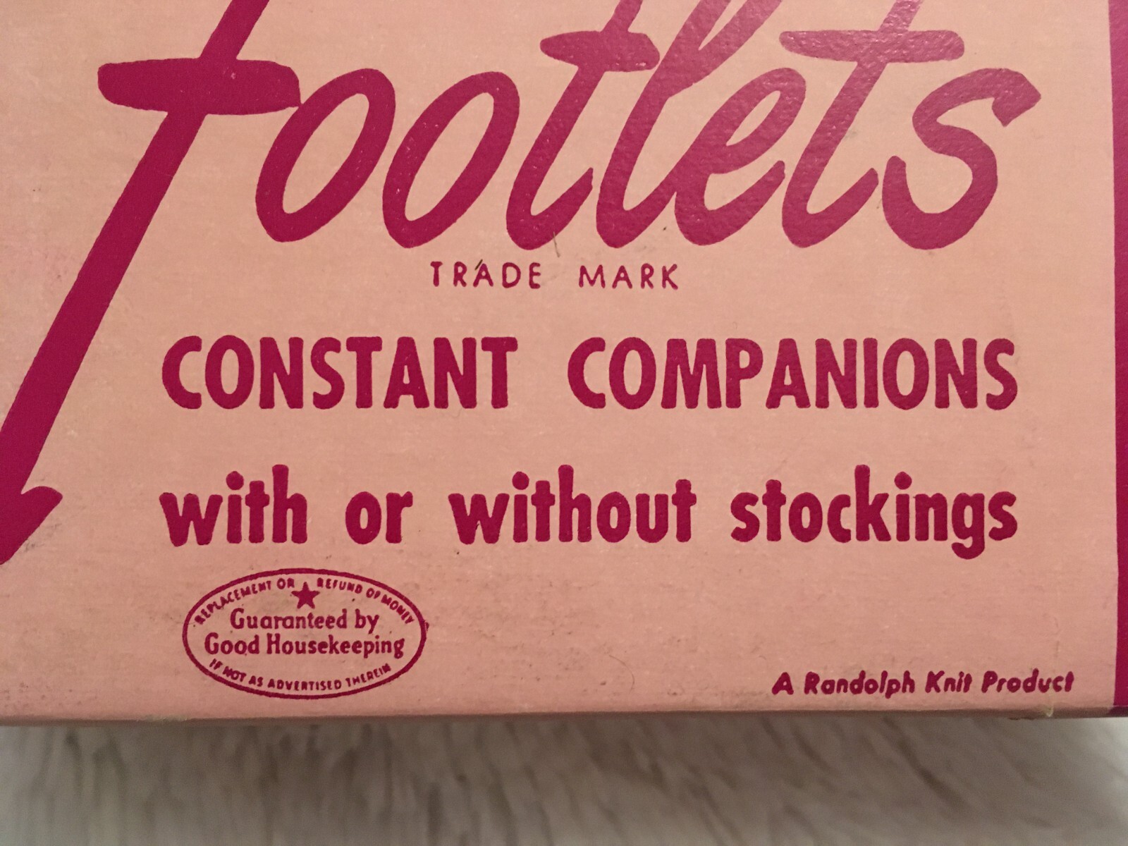RARE Vtg Footlets TOE GUARD Size 9 1/2- 10 Sheer Nylon Cotton Sole NOS
