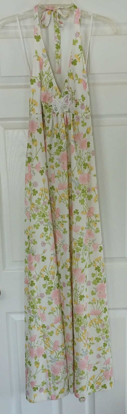 PBJ By Jerell 60&rsquo;s Or 70&rsquo;s Halter Sun Dress Wild Flowers Dandy Lions Clover…
