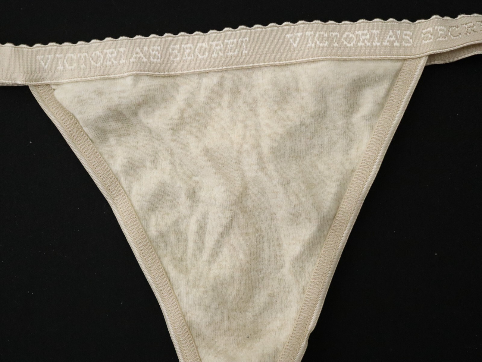 2 Victoria&rsquo;s Secret VTG Y2K Signature Cotton V-String Thong Panties Lot MEDIUM