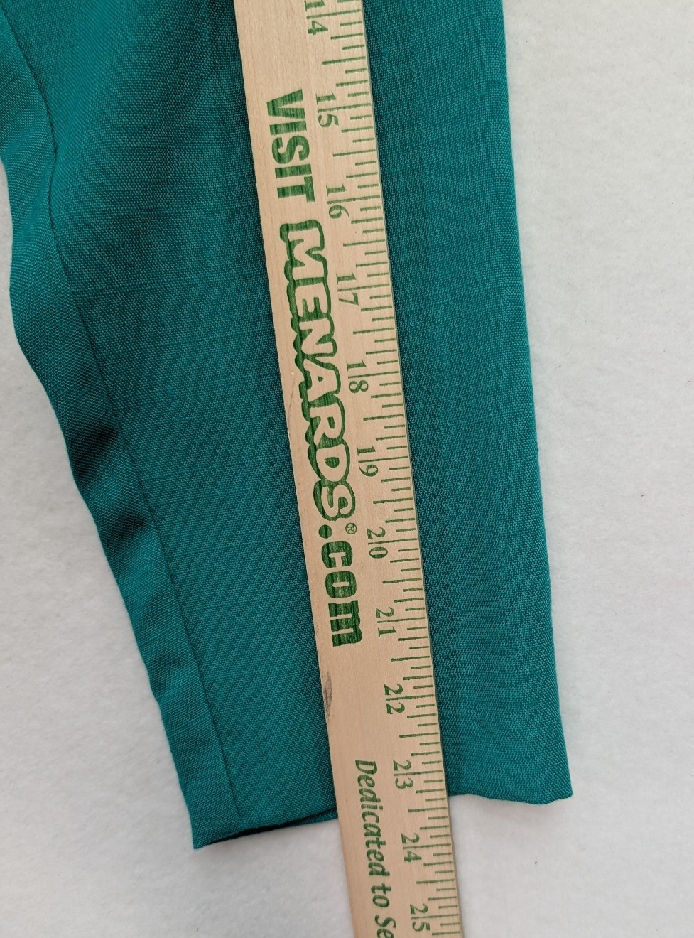 Vintage 80s Women&rsquo;s Skirt Suit Size 16 Green Double-Breasted Belt