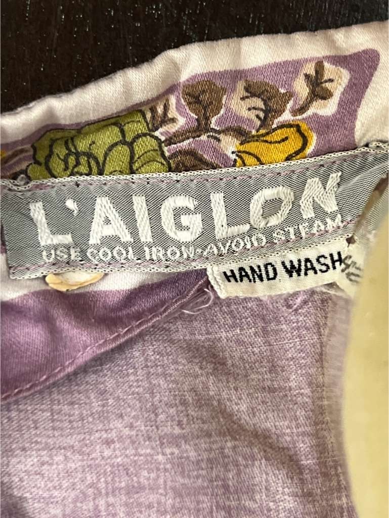 Vintage50’s L Aiglon Floral Print Sleeveless Dress, Lavender/Purple, Pleated