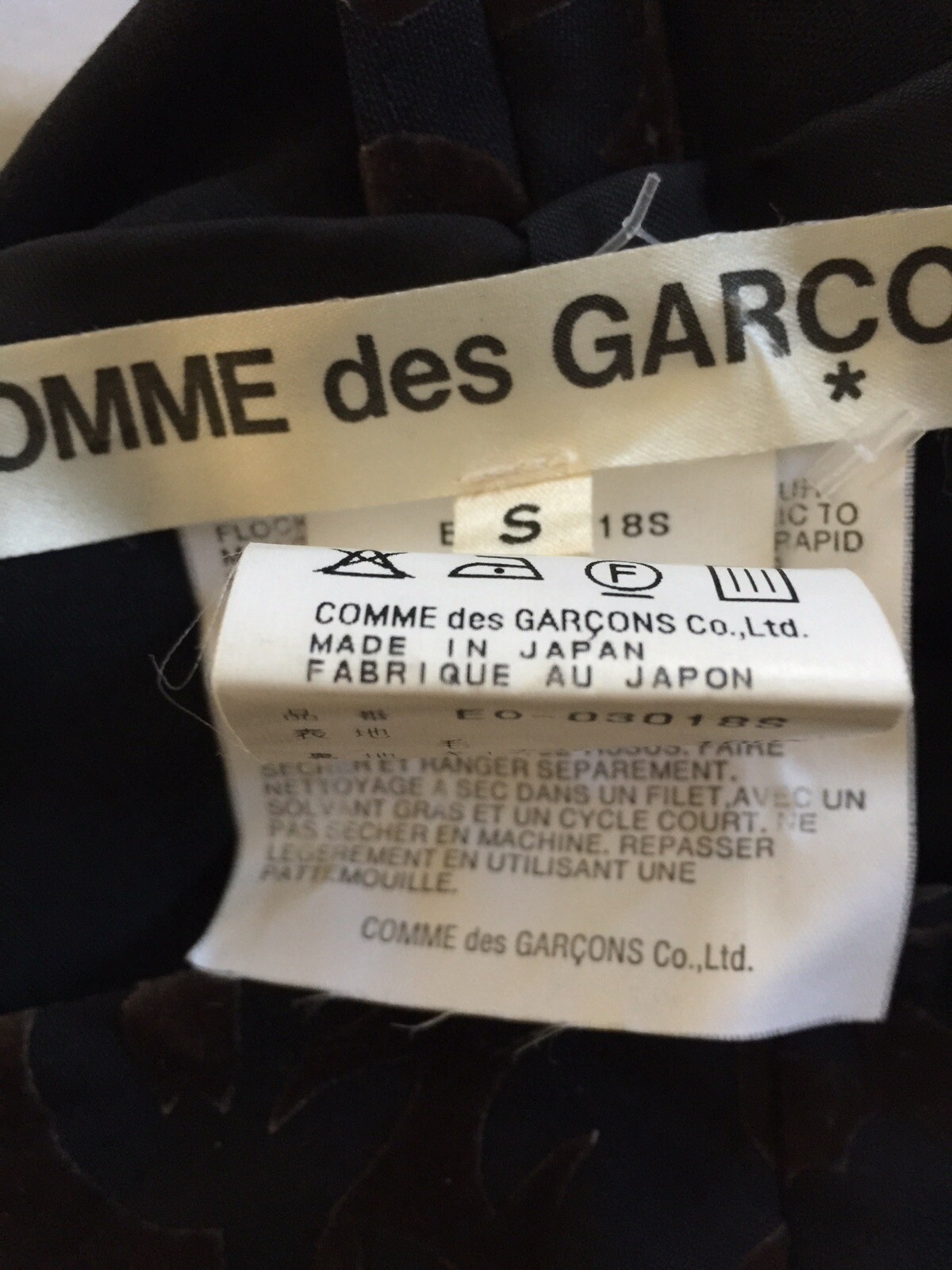 vintage comme des garcons Coat PullOver Size S Brown