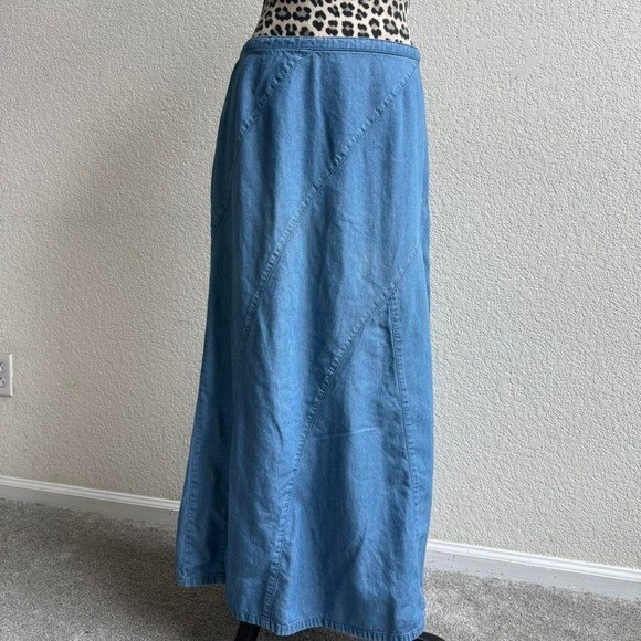 City Blues by Koret vintage denim maxi skirt