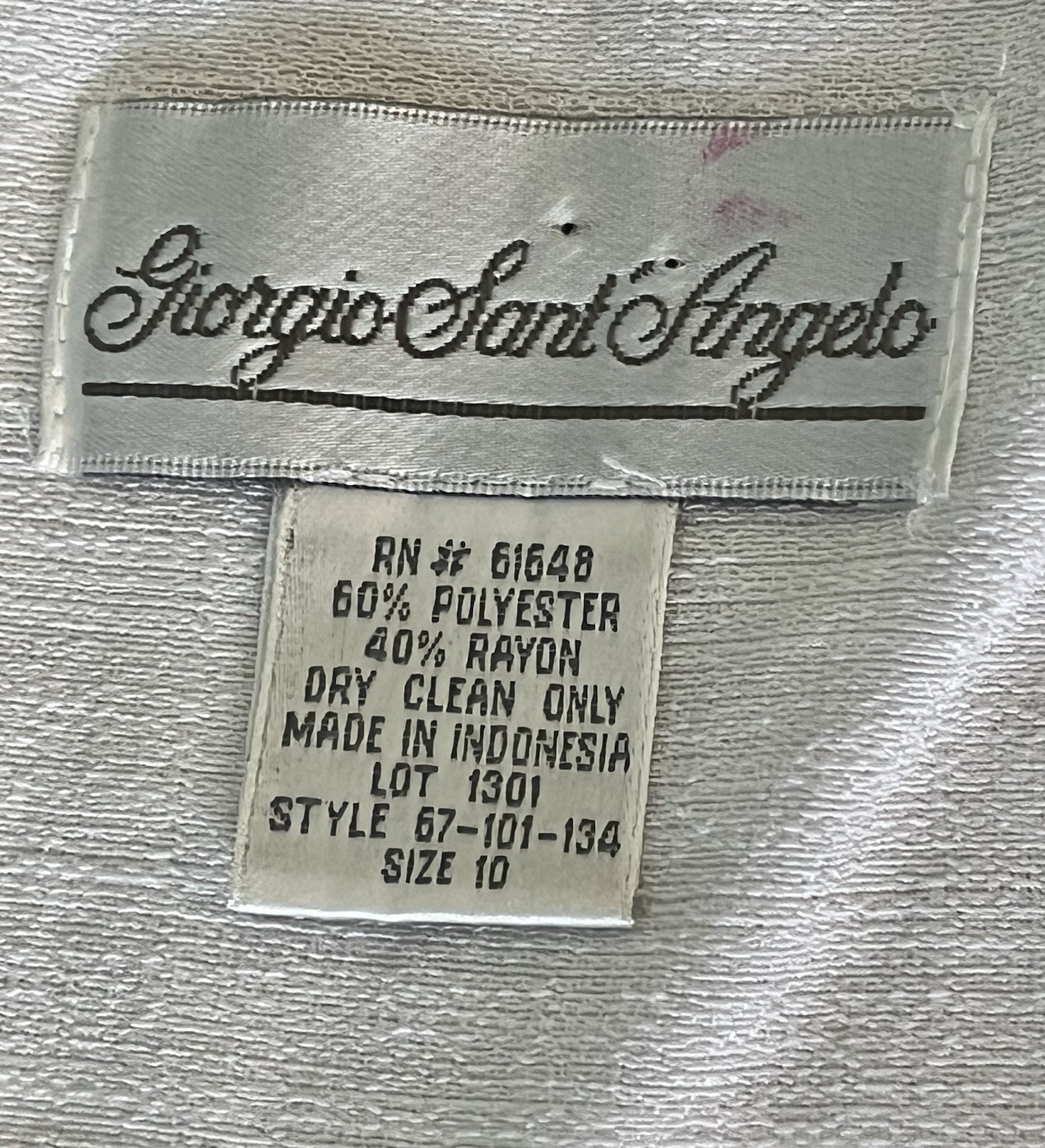 GIORGIO SANT ANGELO White Sleeveless Maxi Dress Size 10 (small thru chest – 34&Prime;)