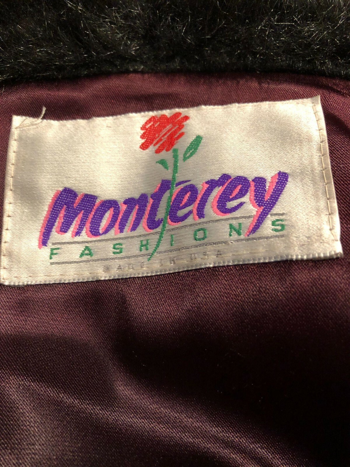 Monterey Fashions Vintage Java Brown Faux Fur Jacket Sz 20.5 see measurements