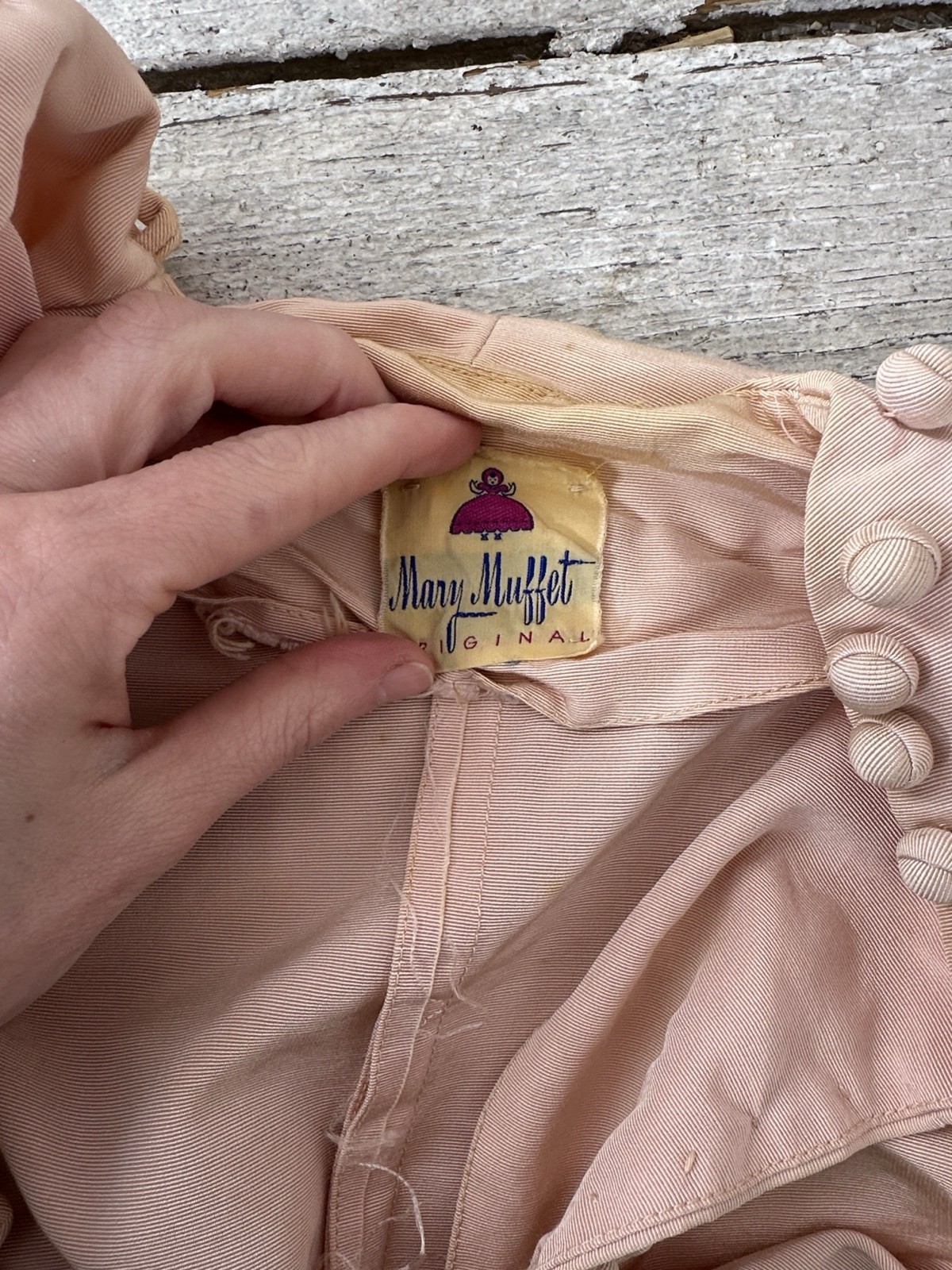 Vintage 40s Mary Muffet Pink Peplum Victory Suit As Is AMAZING