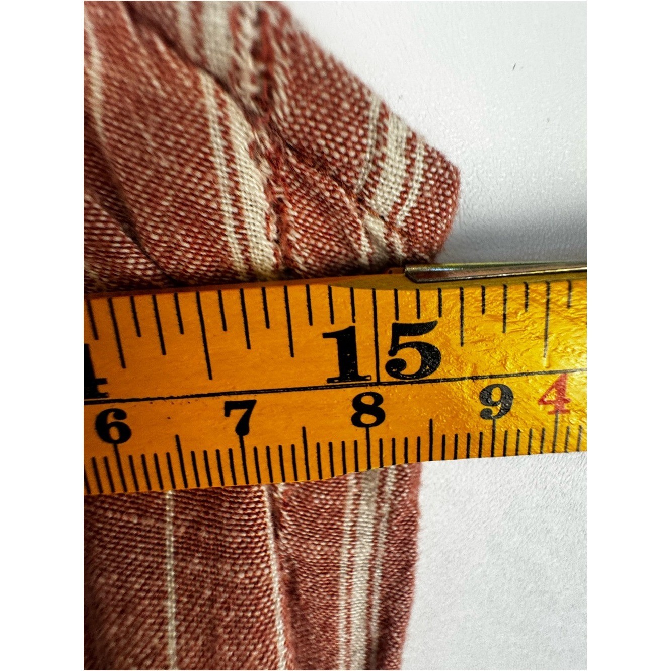 Old Navy Rust Striped Linen Blend Maxi Dress Medium Boho Cottagecore Summer