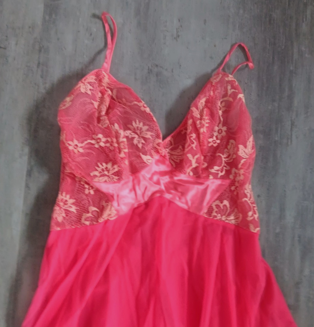 Vintage Clair Sandra by Lucie Ann Beverly Hills Gown Red/Pink Size 34