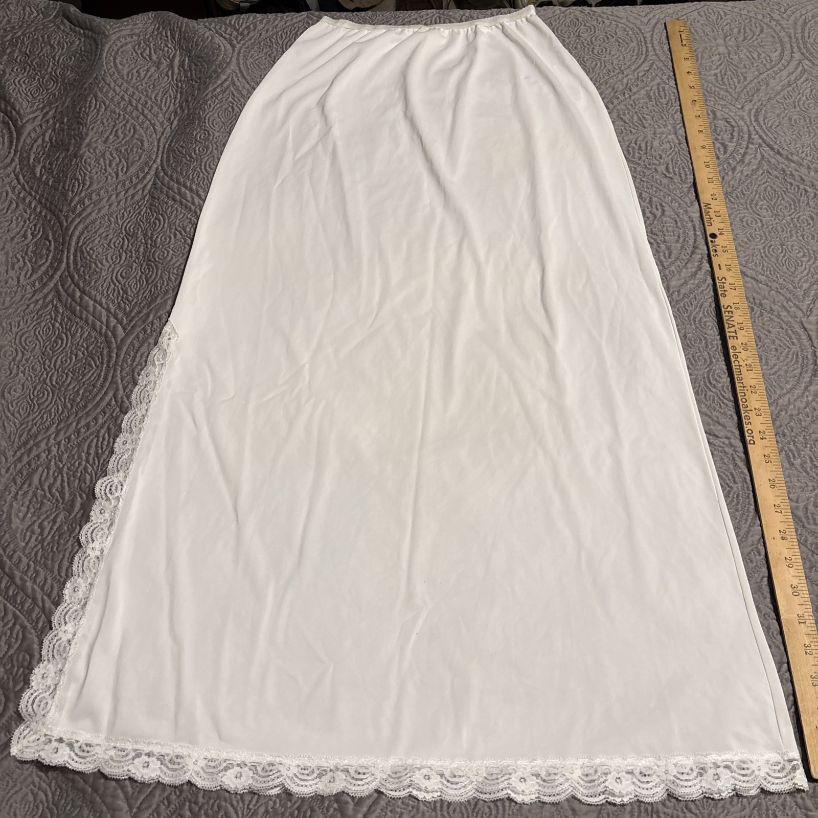 VTG M 36.5&Prime; Long HALF slip SHADOWLINE Shadow Line SIZE Medium ivory formal