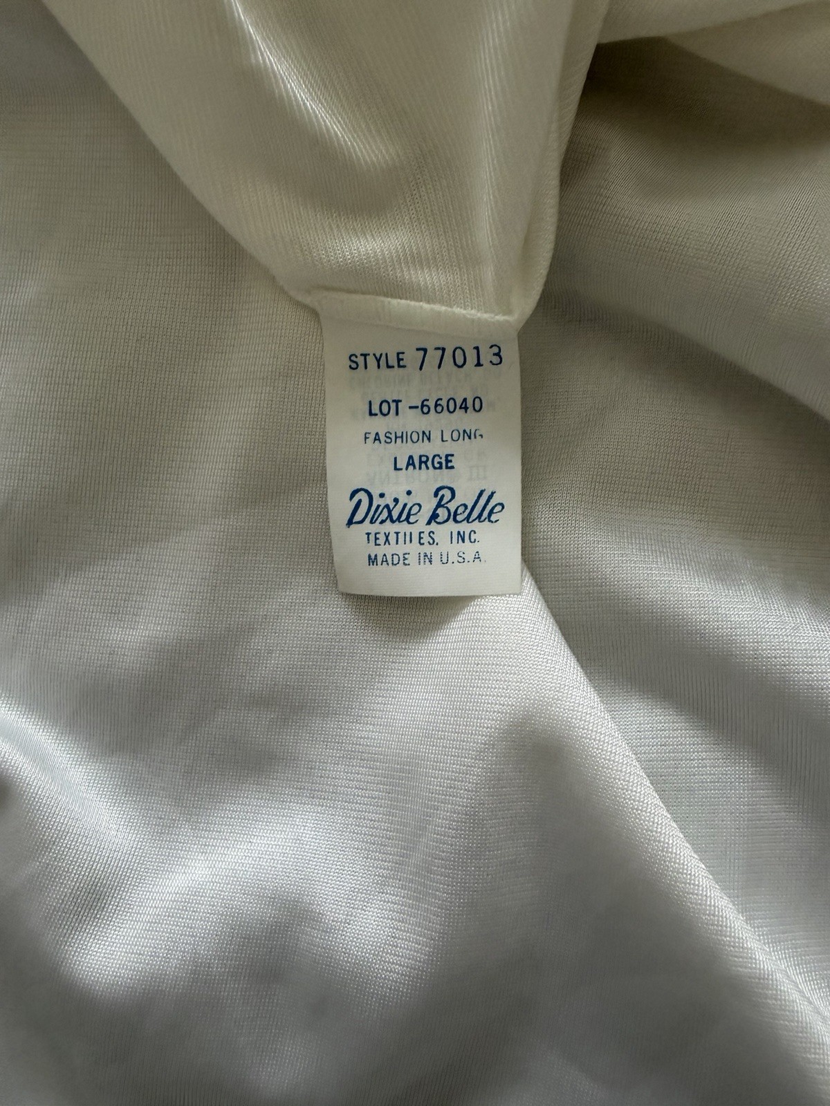 Vintage Dixie Belle 27” Nylon Half Slips (77013) white