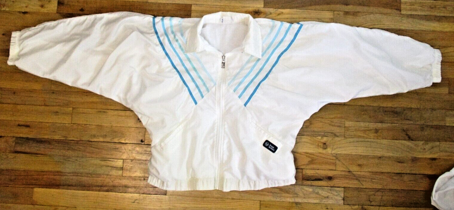 Sergio Tacchini Womens Jacket 14 Vintage 80s 90s Italy Batwing Dolman Sleeve