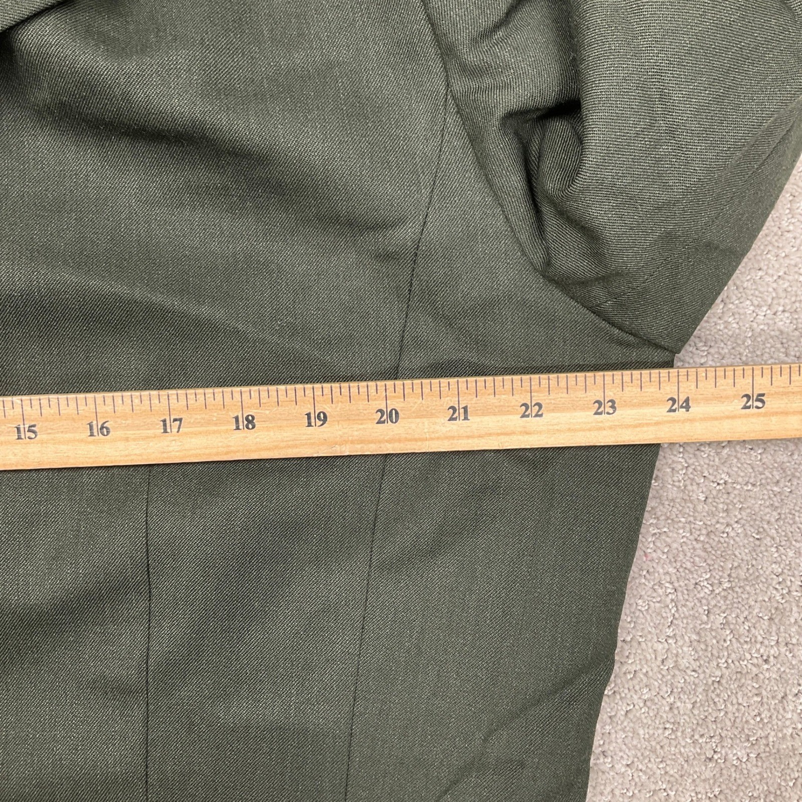 Pendleton Pantsuit Womens 18W Green Corporate Minimalist Preppy Wool USA VTG