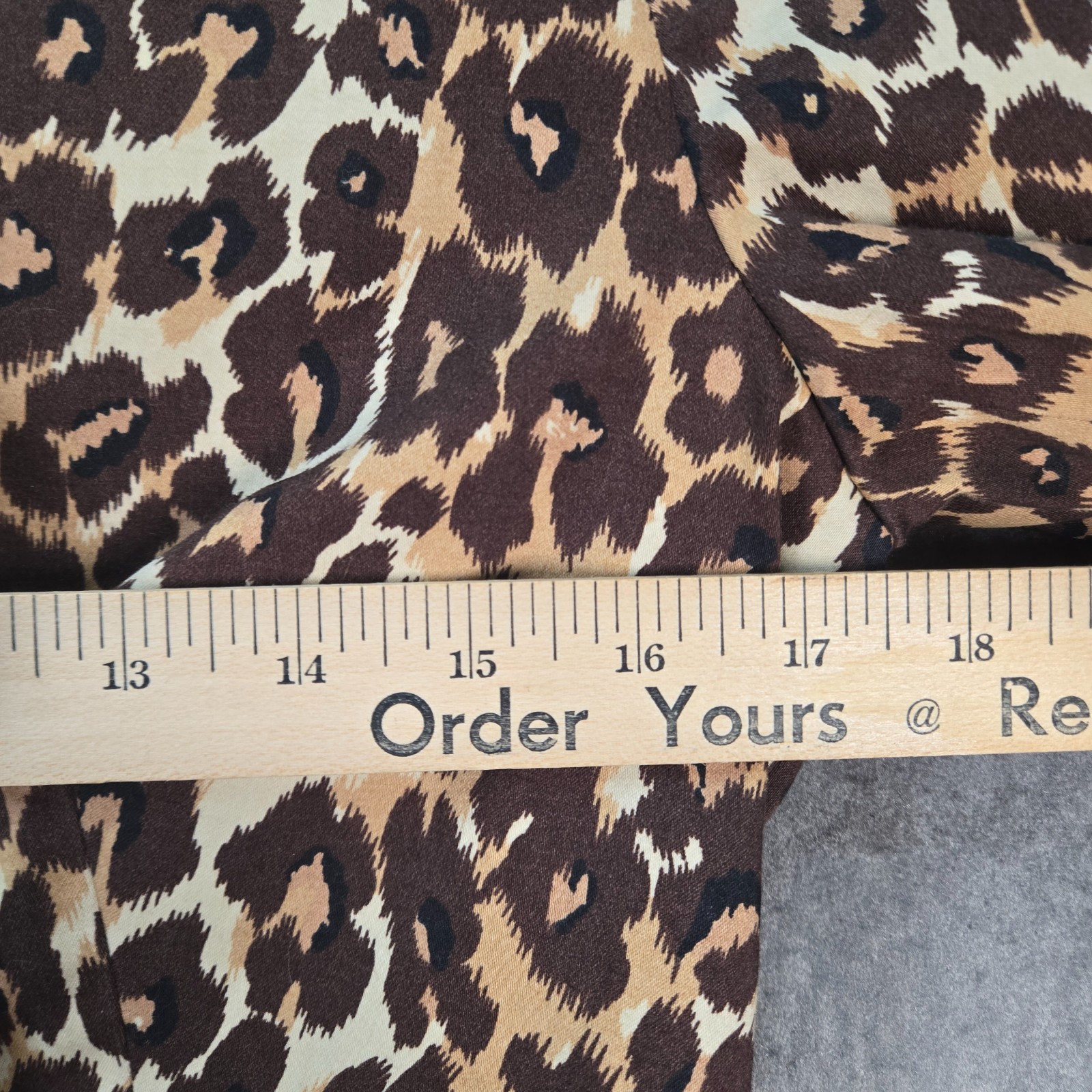 Vintage Harold&rsquo;s Leopard Hourglass Blazer Womens 6 Brown Tan Animal Print Jacket