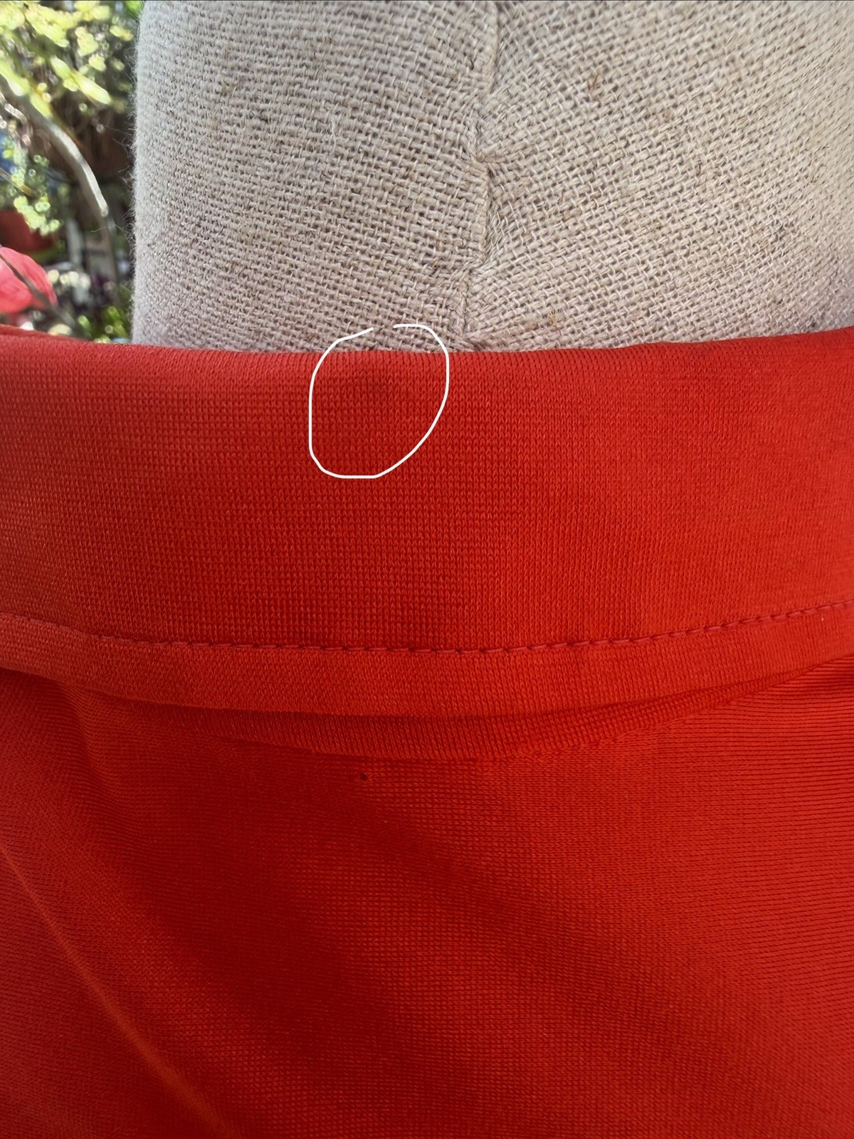 VTG 70’s Alice Stuart For David Logan Tomato Red LS Solid Dagger Collar SZ 10