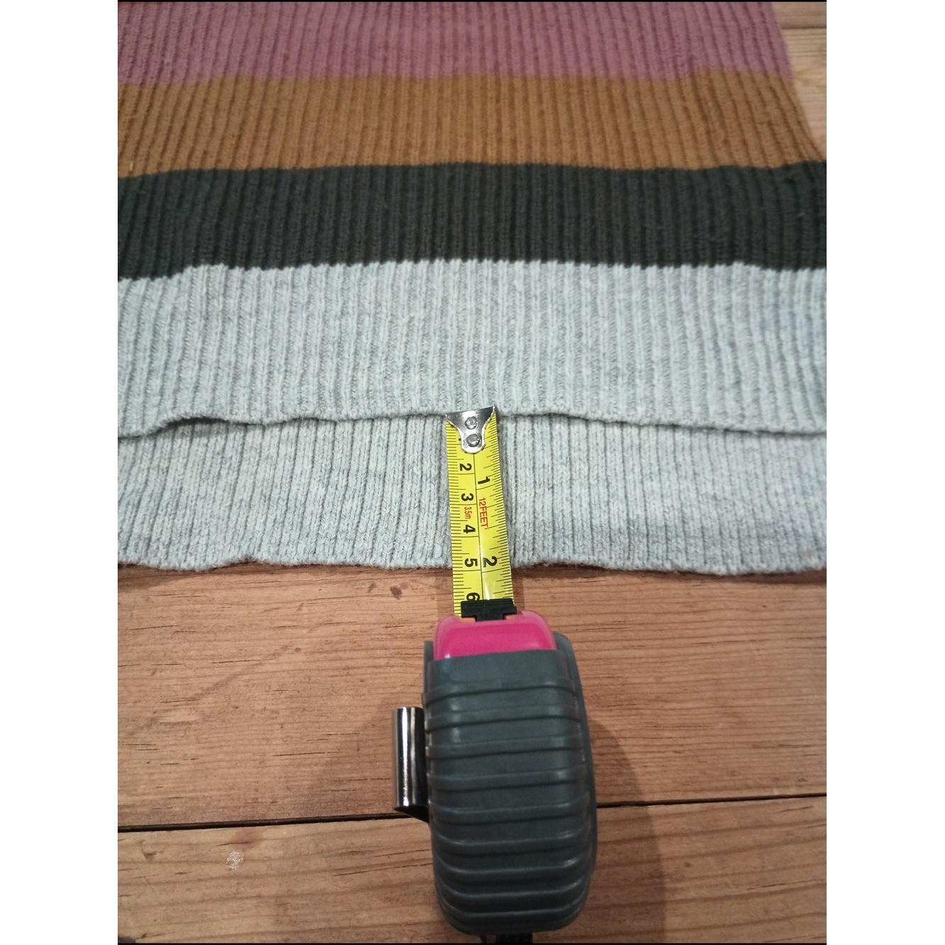 Madewell Thompson Pocket Pullover Sweater Earth Tones Retro XXS Preppy 90s