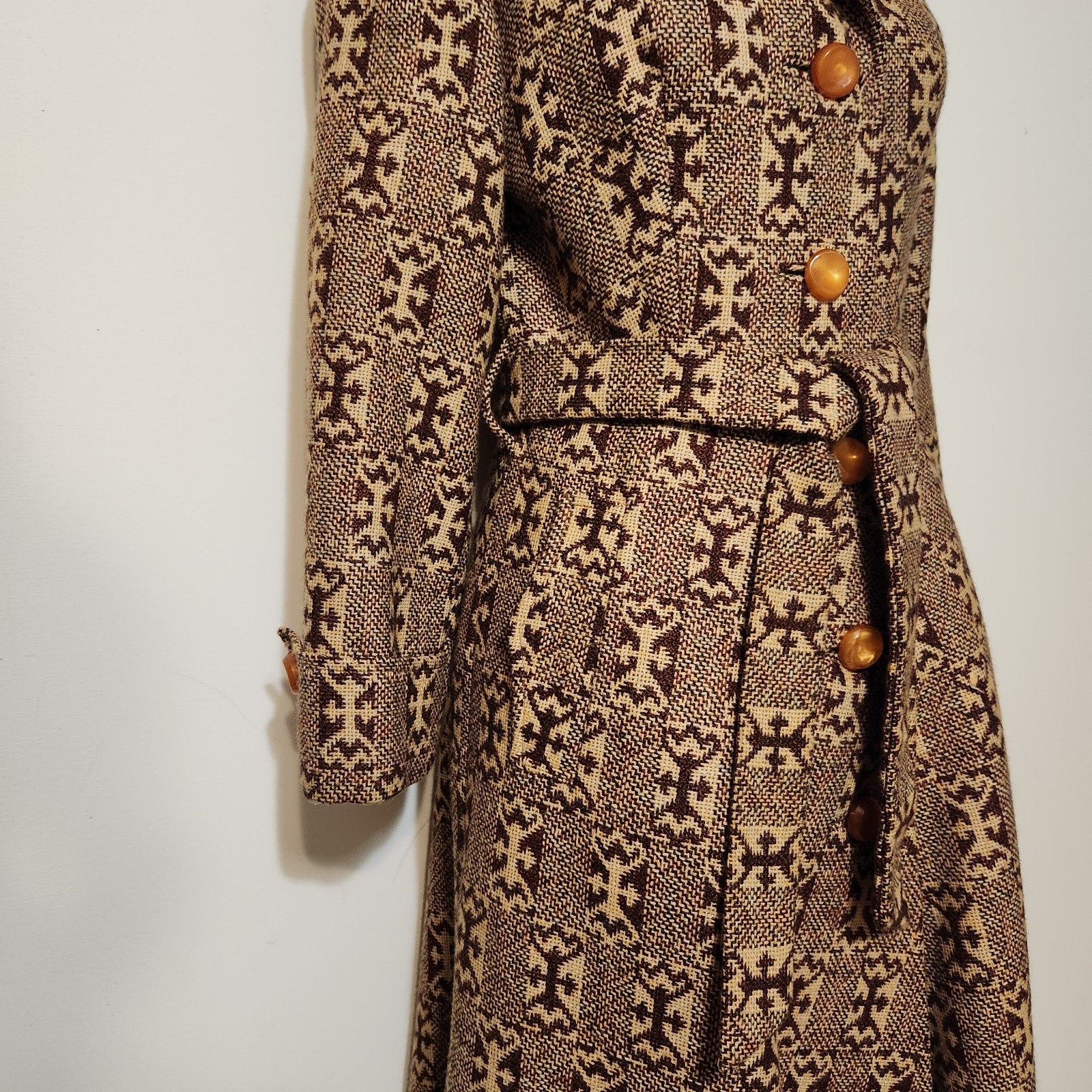 Mint True Vintage 60s Maxi Coat British Hong Kong Ultra Mod classic