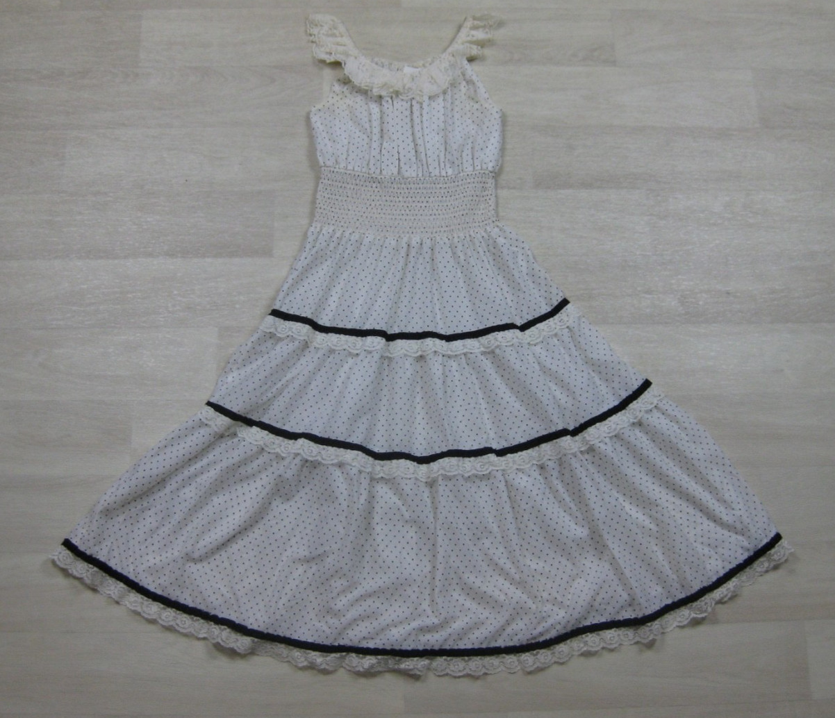 Vintage 70s Midi Prairie Dress (L) Swiss Dot Romantic Boho Jonathan Logan