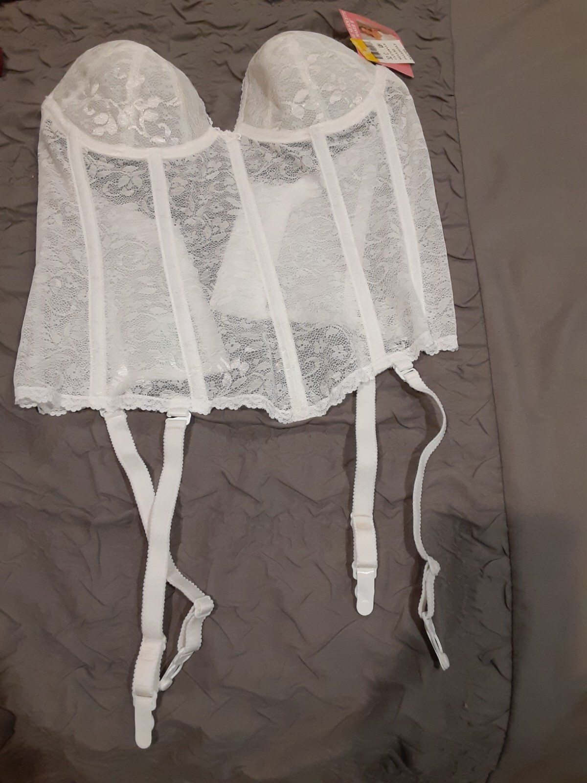 NWT Carnival The Silhouette Maker ll Underwire Strapless Corset White 32 C