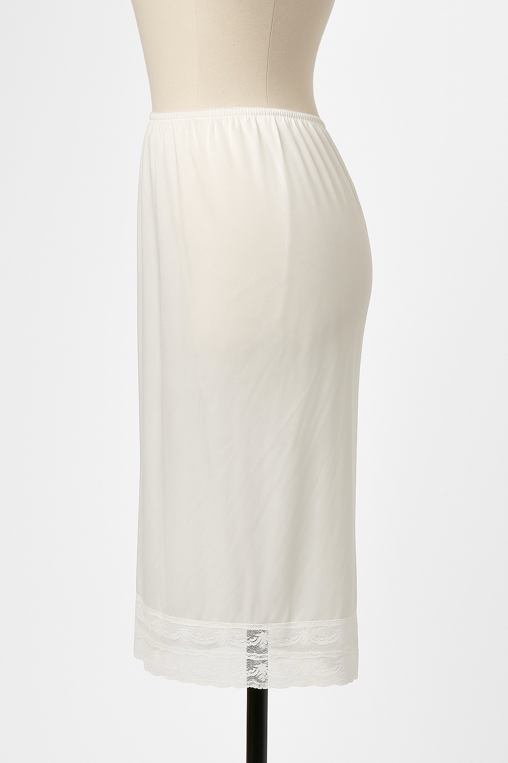 Vintage Melody Ivory Half Slip Medium 3-Tier Lace Hem Nylon 70s 80s USA