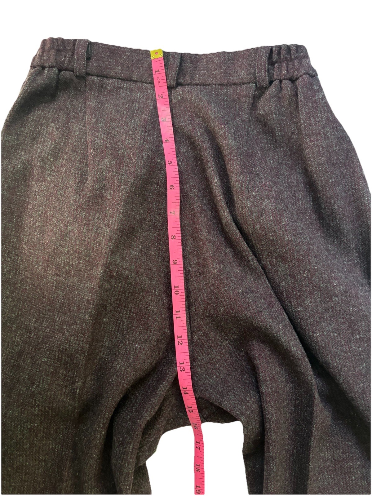 VTG 80s ANETA Lady-Mode Purple Wool Power Suit Blazer Pants L 38 EUC