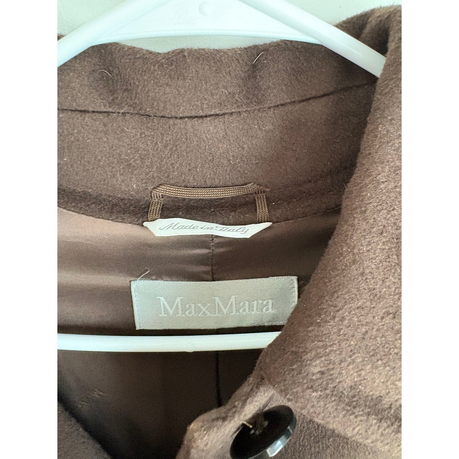 Vintage Max Mara Alpaca Wool Belted City Overcoat Old Money Quiet Luxury Preppy