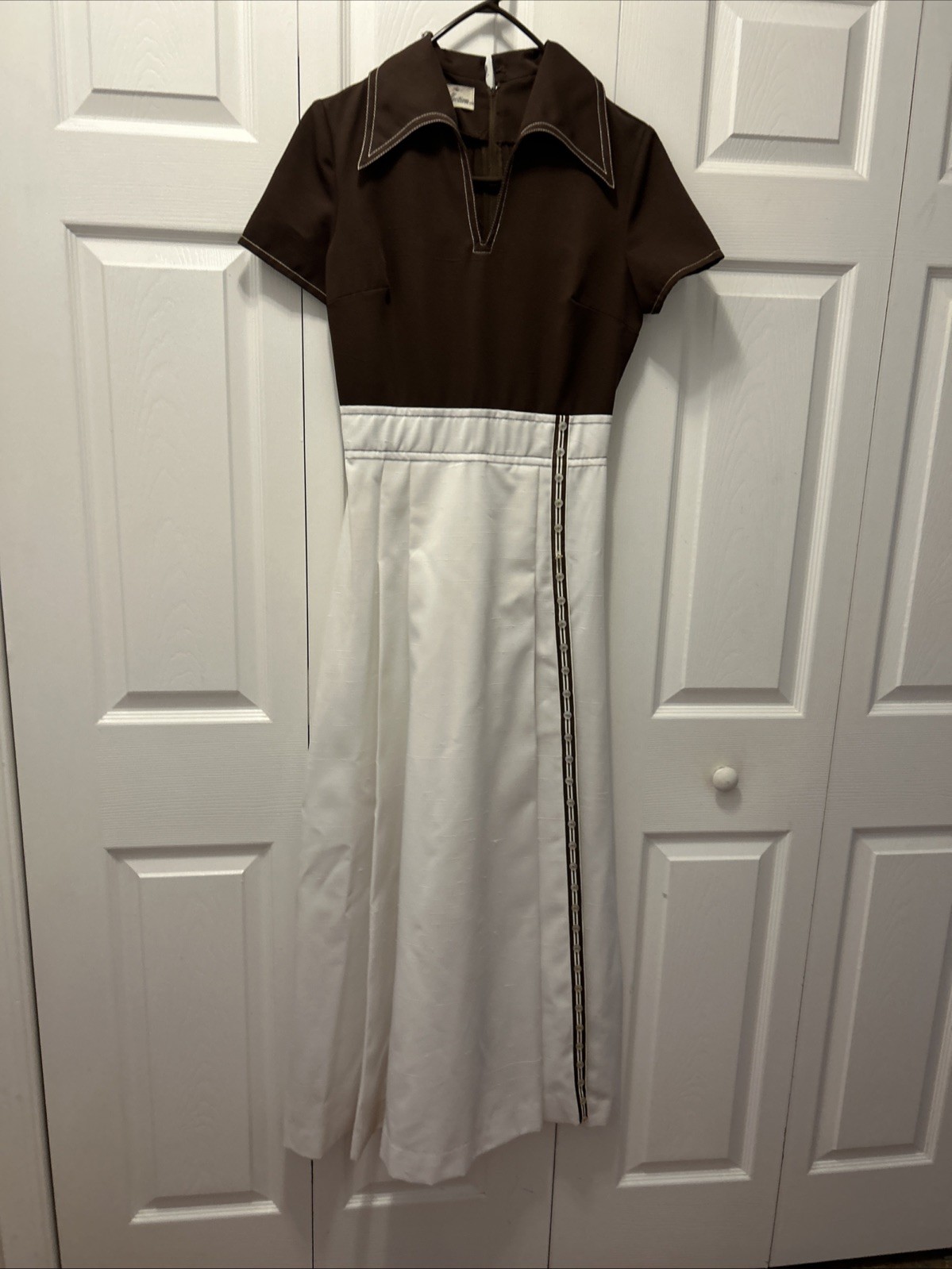 Vintage The Kollection Formal Pleated Maxi Hostess Dress 1960/70’s Size-S