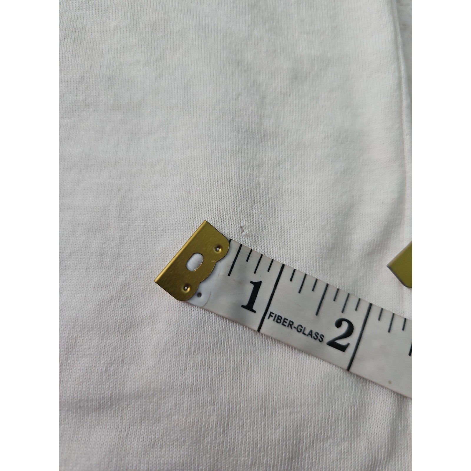 Vintage Simply Basic Mock Neck Sleeveless Top Medium Cream White Knit Tank USA