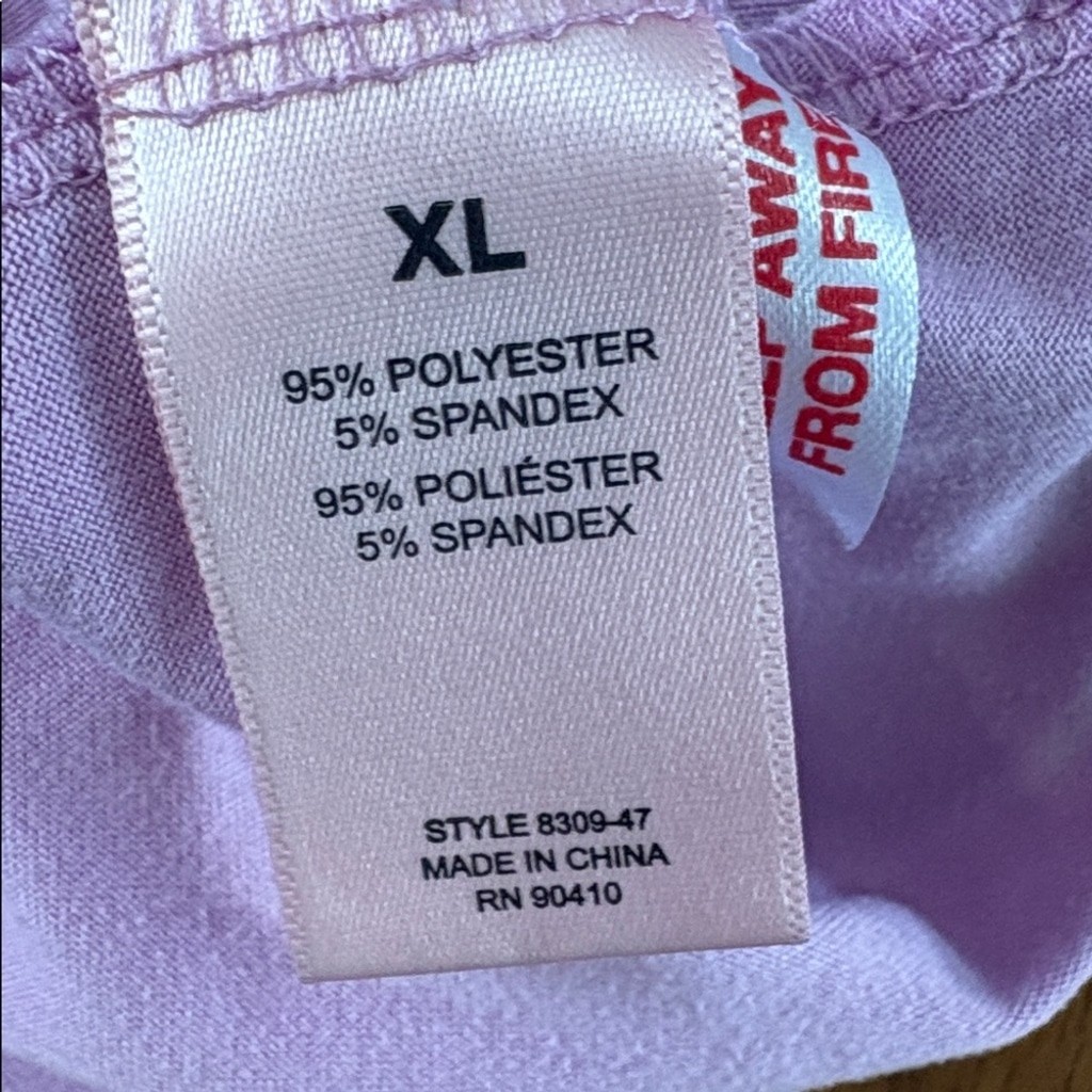 Juicy Couture Light Purple Button Down Sleepwear Shirt Size XL Vintage Velour
