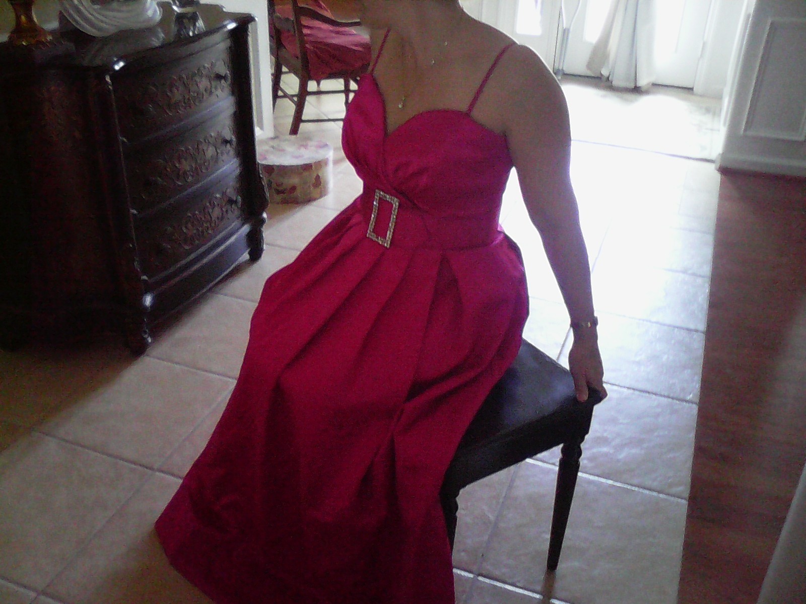 VTG – After 5 by Julie Duroche Lord & Taylors – Fushia Evening Gown (Size 12)