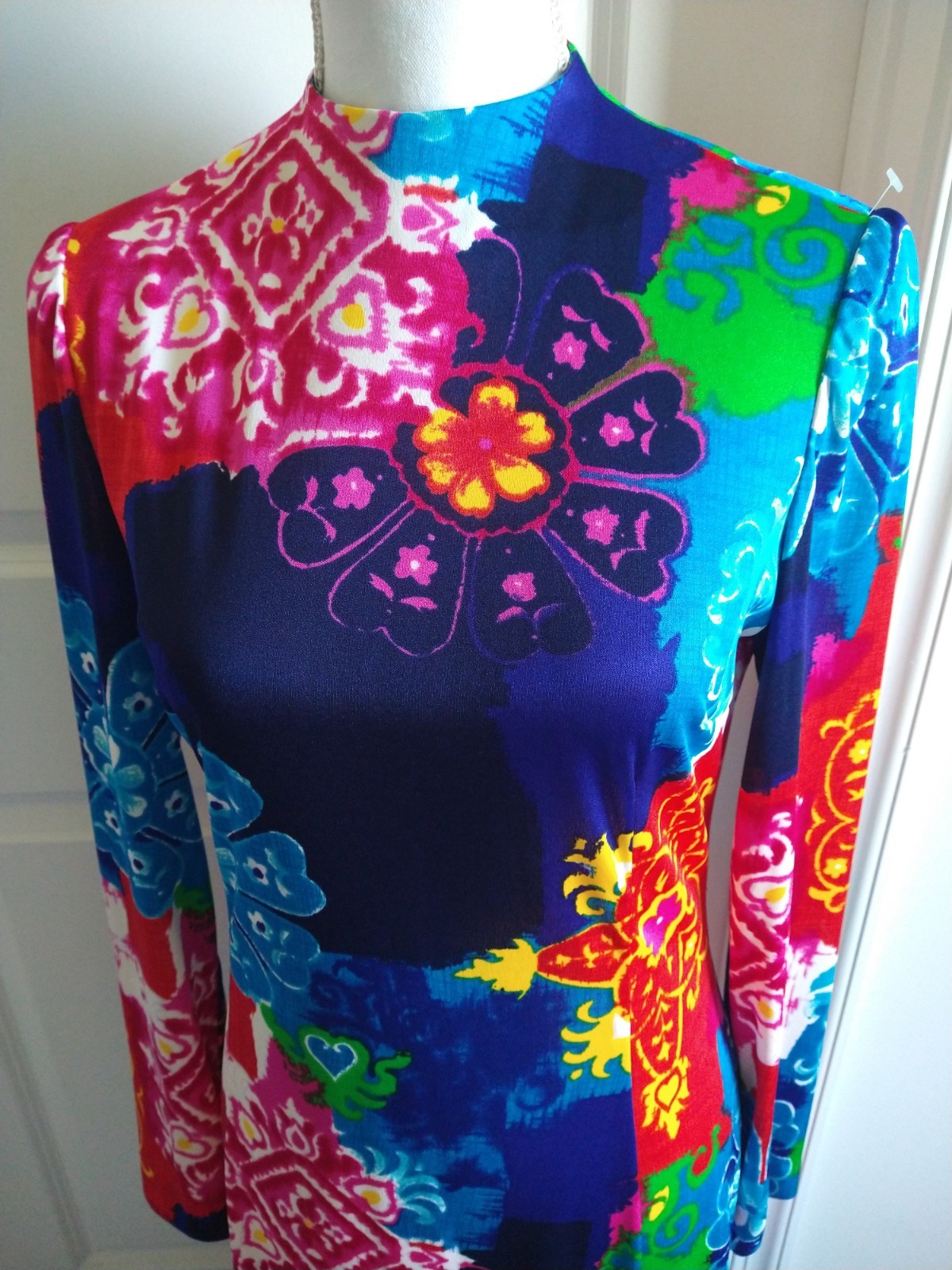 Anne Fogarty Maxi Dress 1960&rsquo;s/ 1970’s Floral Colorful Gorgeous