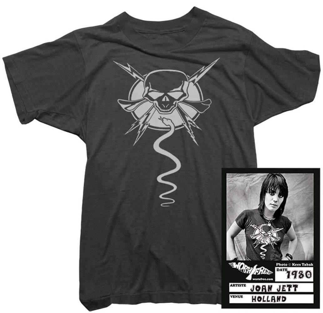 Joan Jett T-Shirt – Skull & Snake Tee worn by Joan Jett – Womens