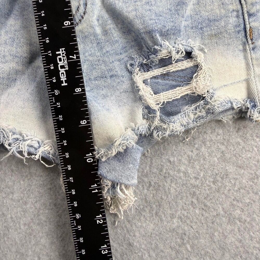 Vervet Denim Shorts Women XS Light Blue Excellent Distressed Cut Off Jean Casual