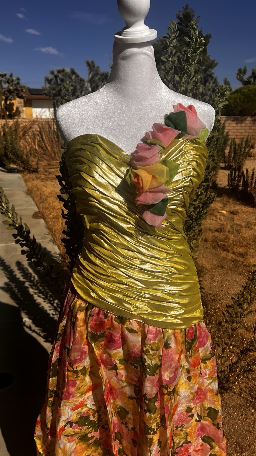Vintage Exquisite Eugene Alexander Floral Fairy Silk Organza Gown!!! Size 4 Sml