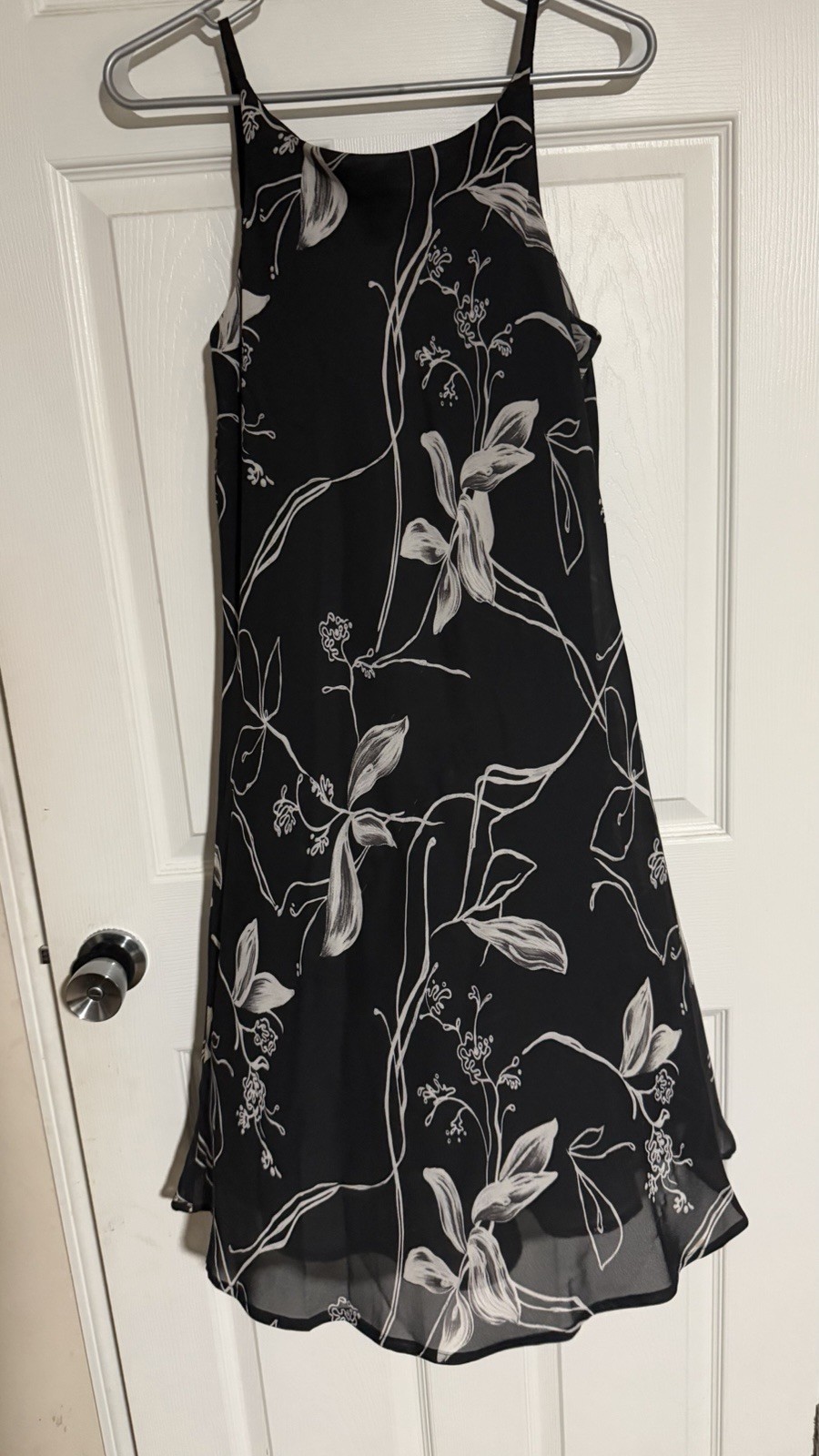 vintage 1990s/Y2K-era chiffon halter dress