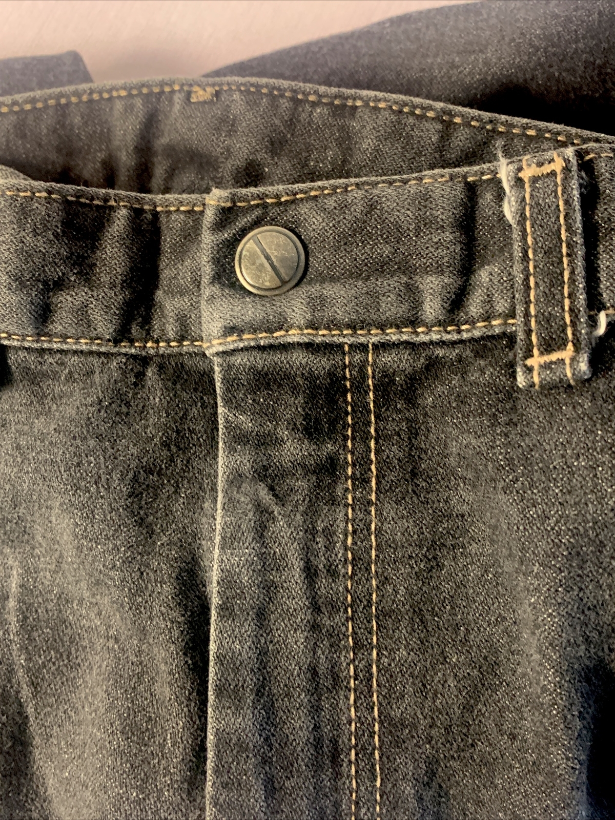 Pizzazz New York Paris Jeans Women Waist 28” X 29” Long Black