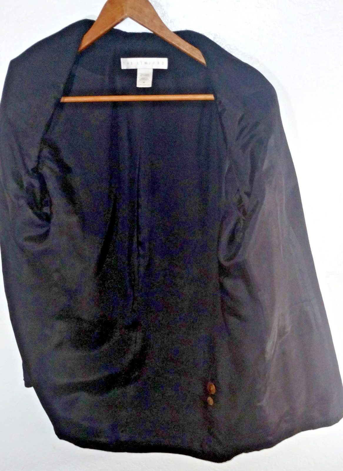 Vintage Womans black jacket the limited size medium 55% Linen 45% rayon