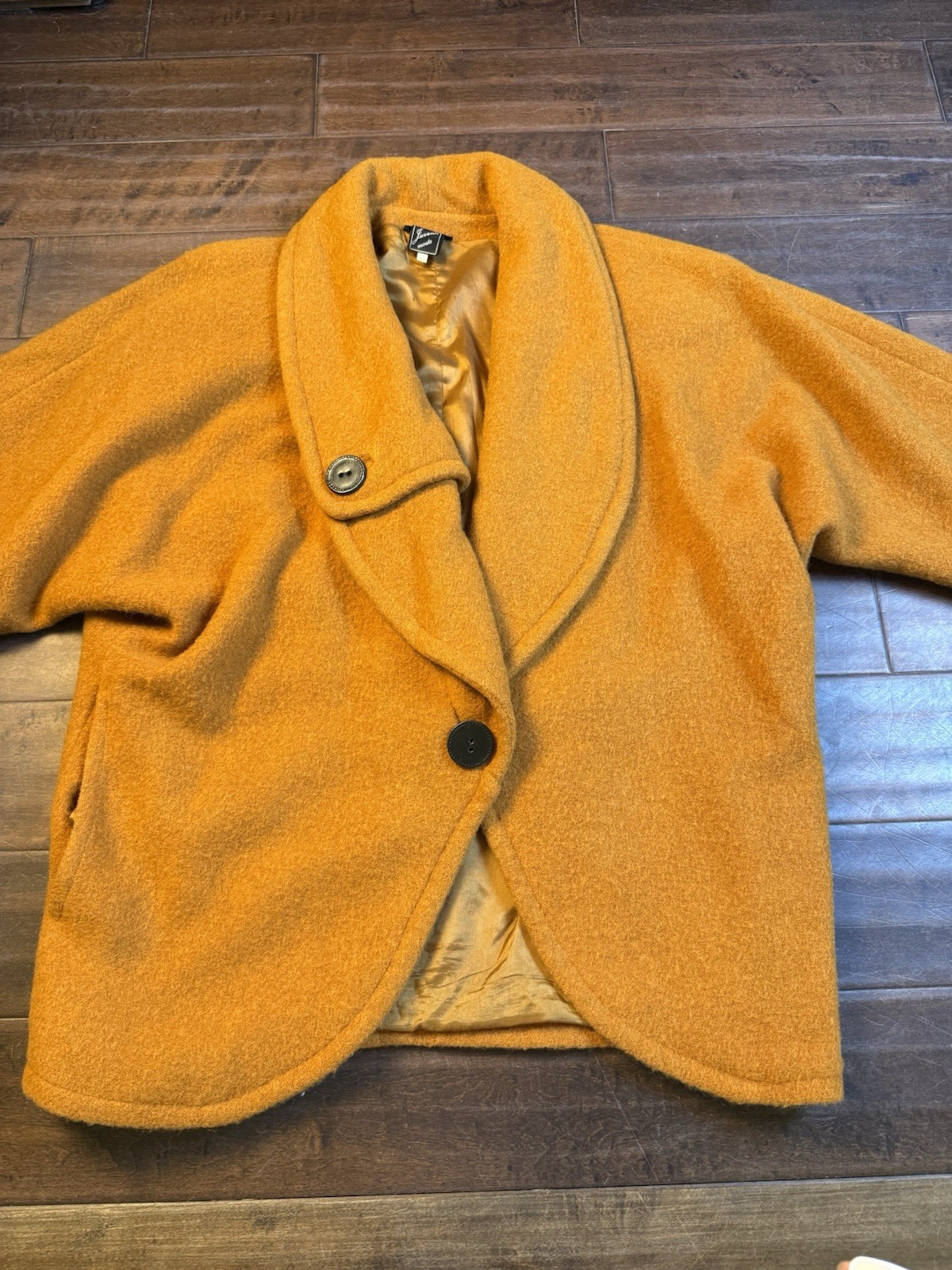 1970&rsquo;s Mid Century Modern Wool Jacket Made In Italy | Burnt Orange | IT 40 US L