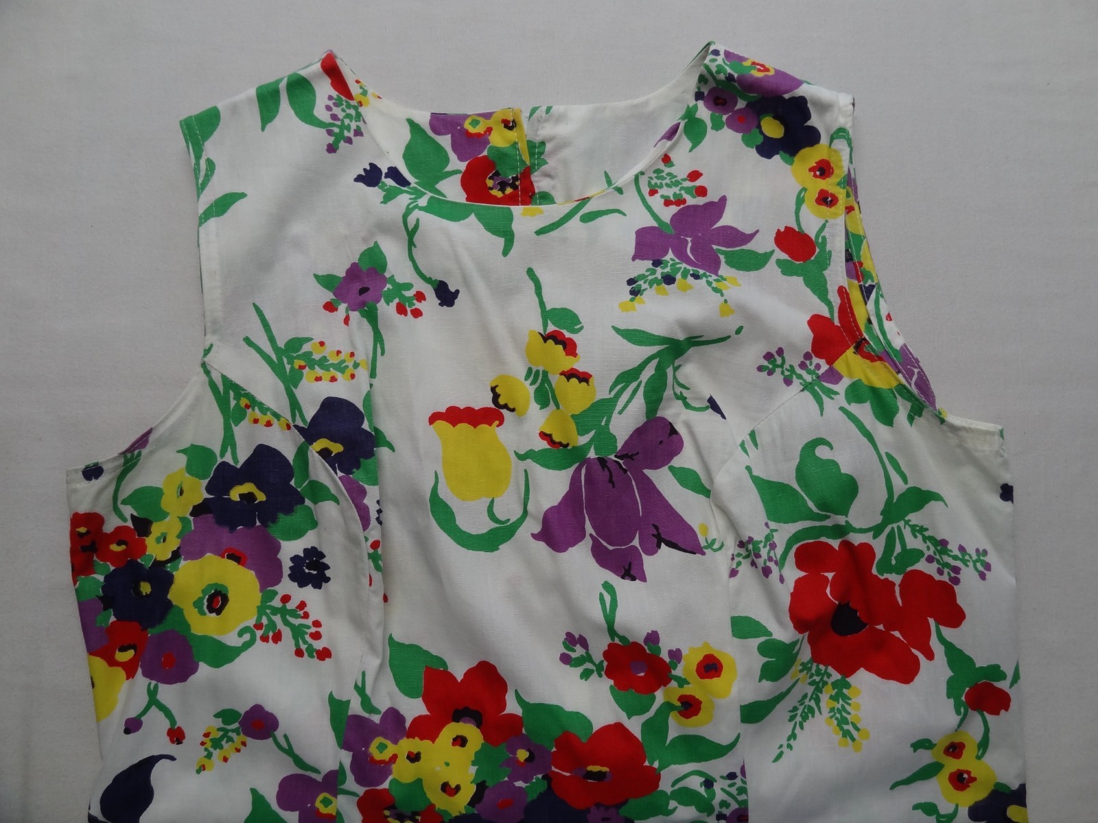 Mini Dress Shorts SET 18 1/2 Floral 60s 70s Hippie VTG ILGWU Union Made in USA