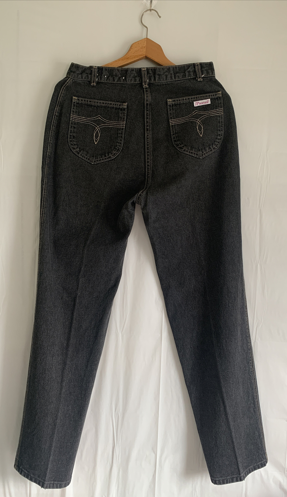 Pizzazz Women’s Paris High Waist Black 21X26 Jeans Denim Pants 30W X 29L