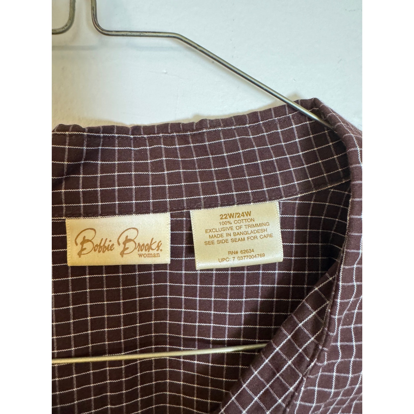 Vintage 90s Bobbie Brooks Scarecrow Fall Plaid Button Up Shirt Grandmacore