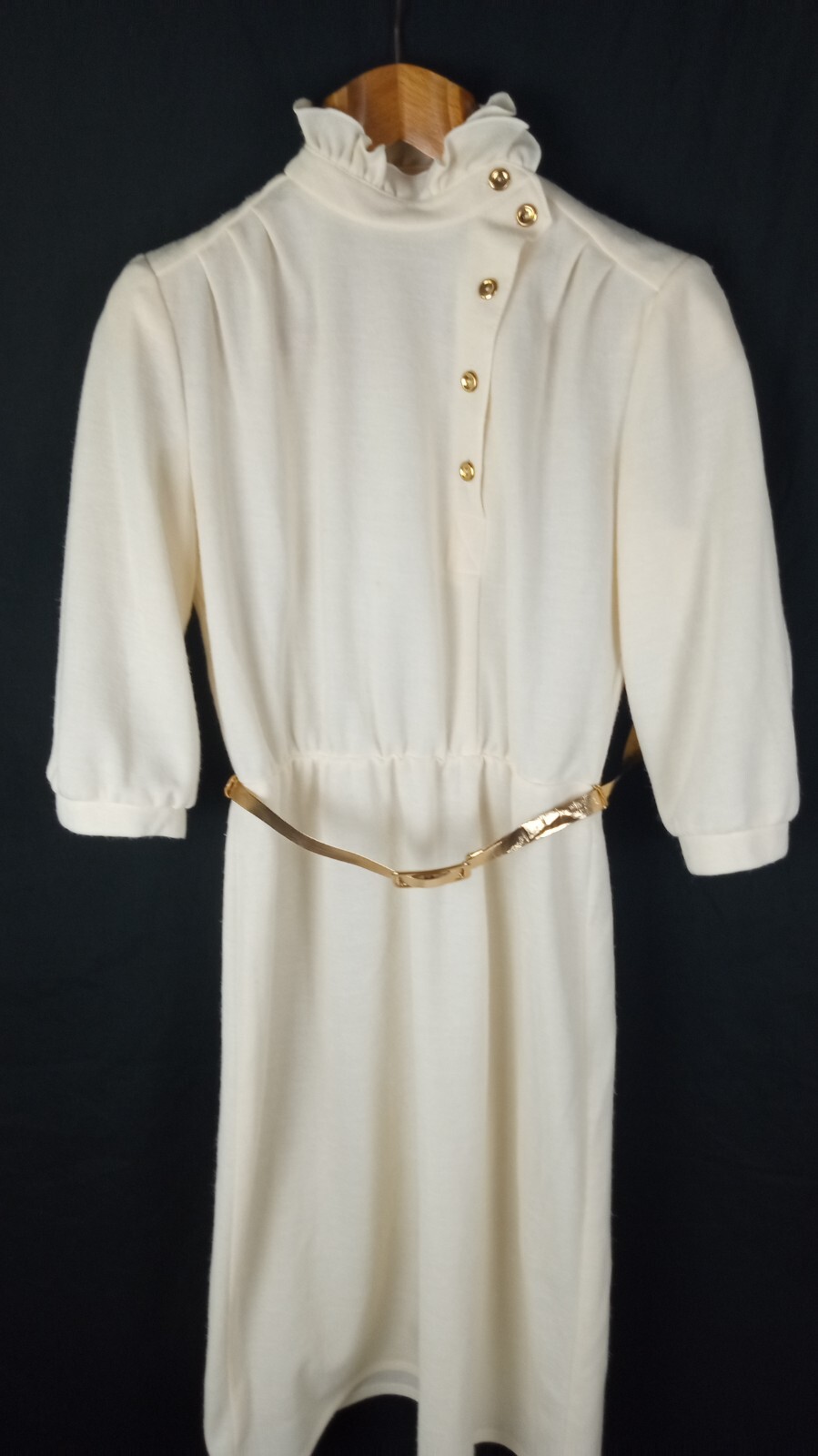 vintage England Boutique Ivory White Women&rsquo;s Dress size Medium