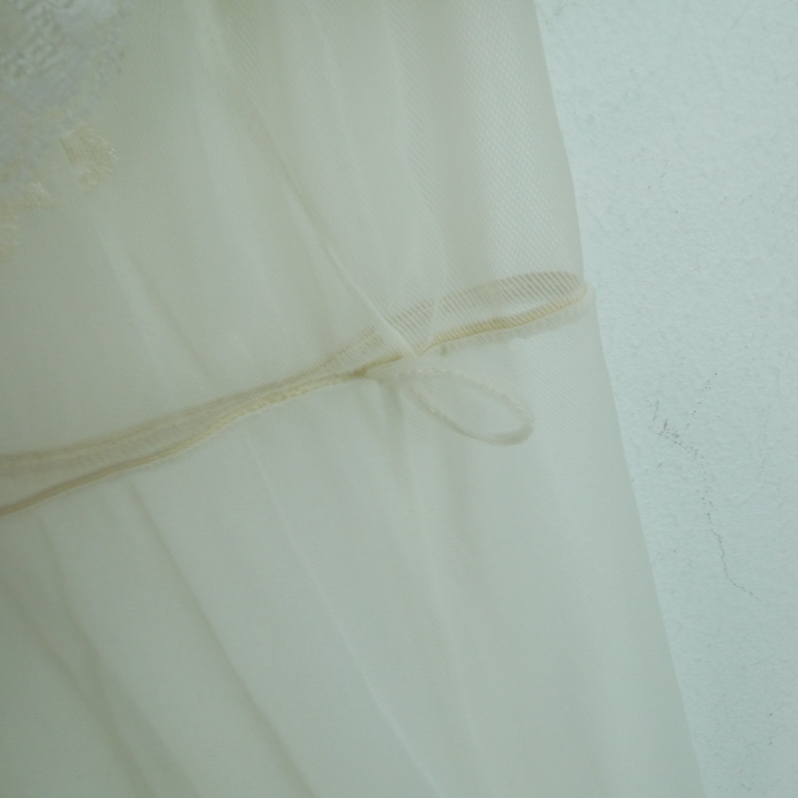 Vintage Val Mode Peignoir Set Sheer Nylon Lace Medium Coquette Bridal Romantic
