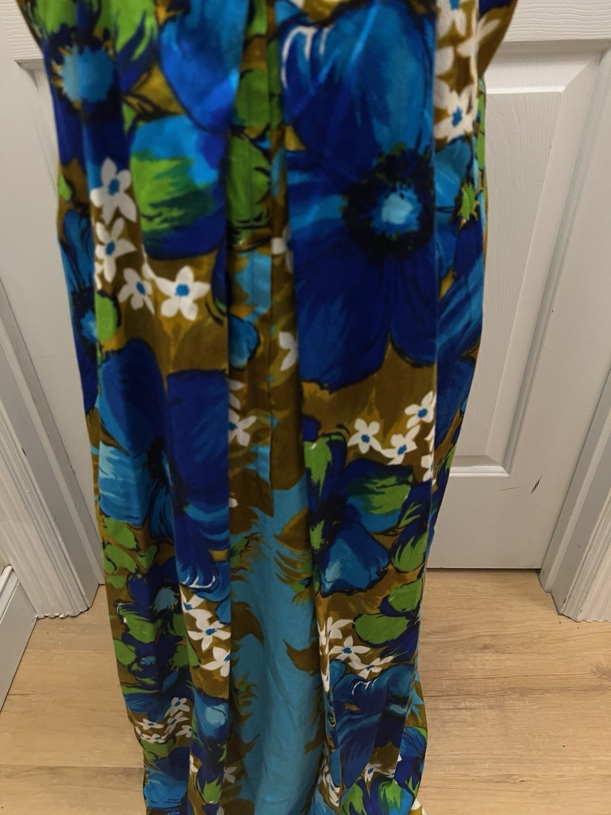Vintage 60s 70s Handmade Hawaiian Tropical Maxi Dress Skirts N’ Blouses Honolulu
