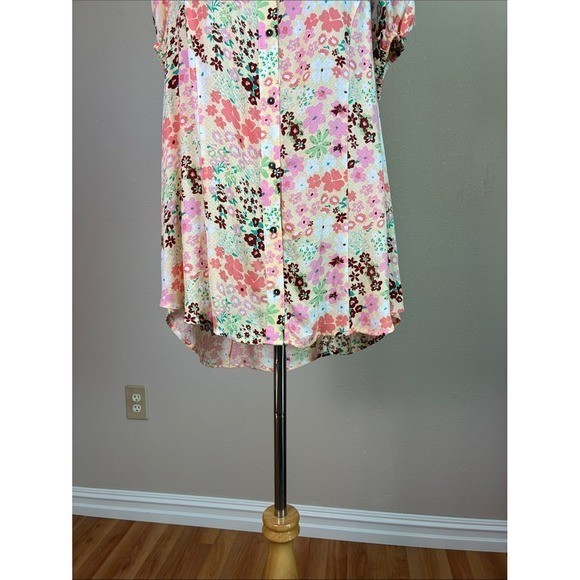 New FREE PEOPLE Small Vintage Combo Callie Printed Tunic Top/Dress Delicate Boho