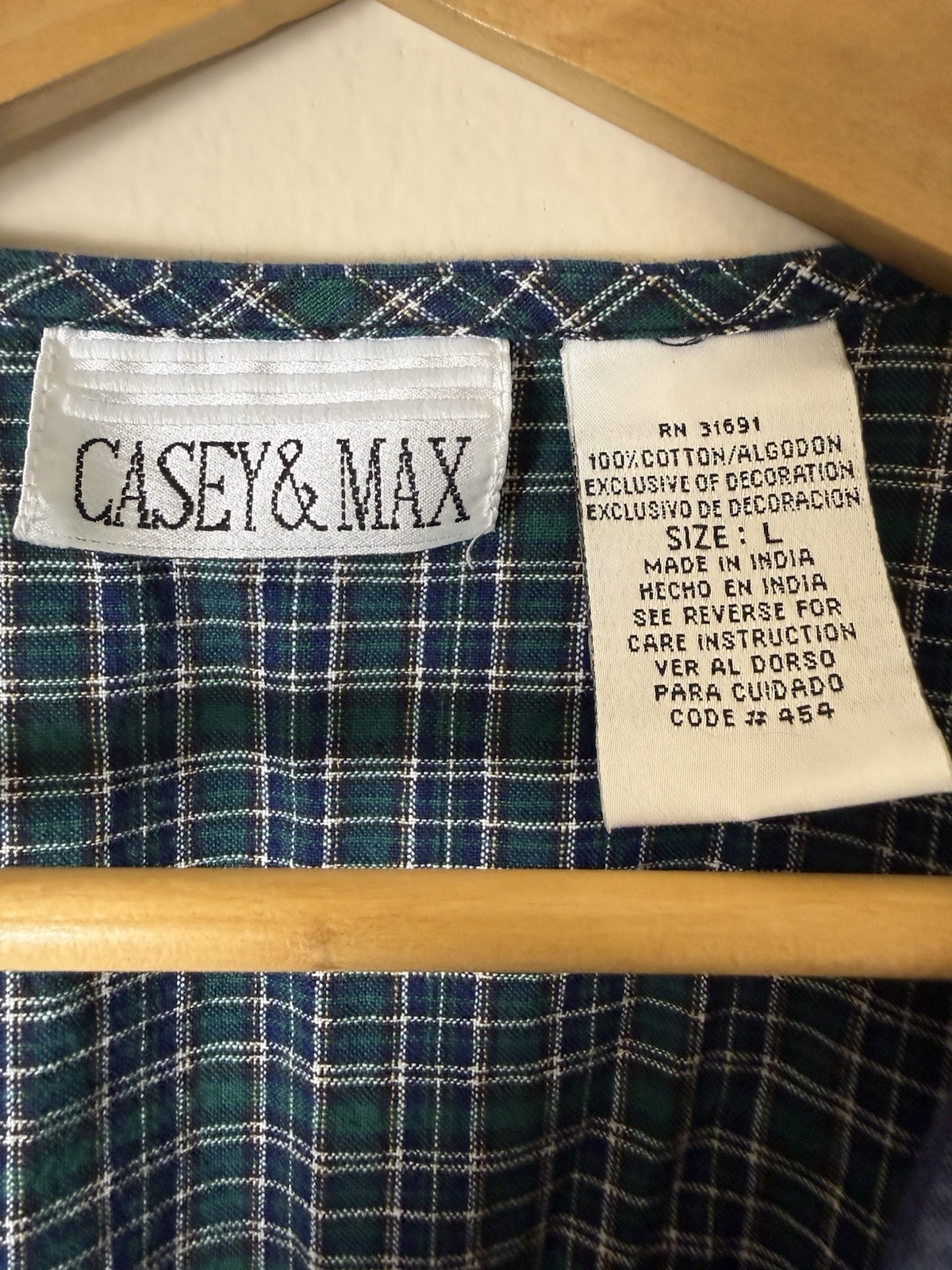 VTG 90s School Teacher Embroidered Plaid Detail Button Vest Pencils Apples Large