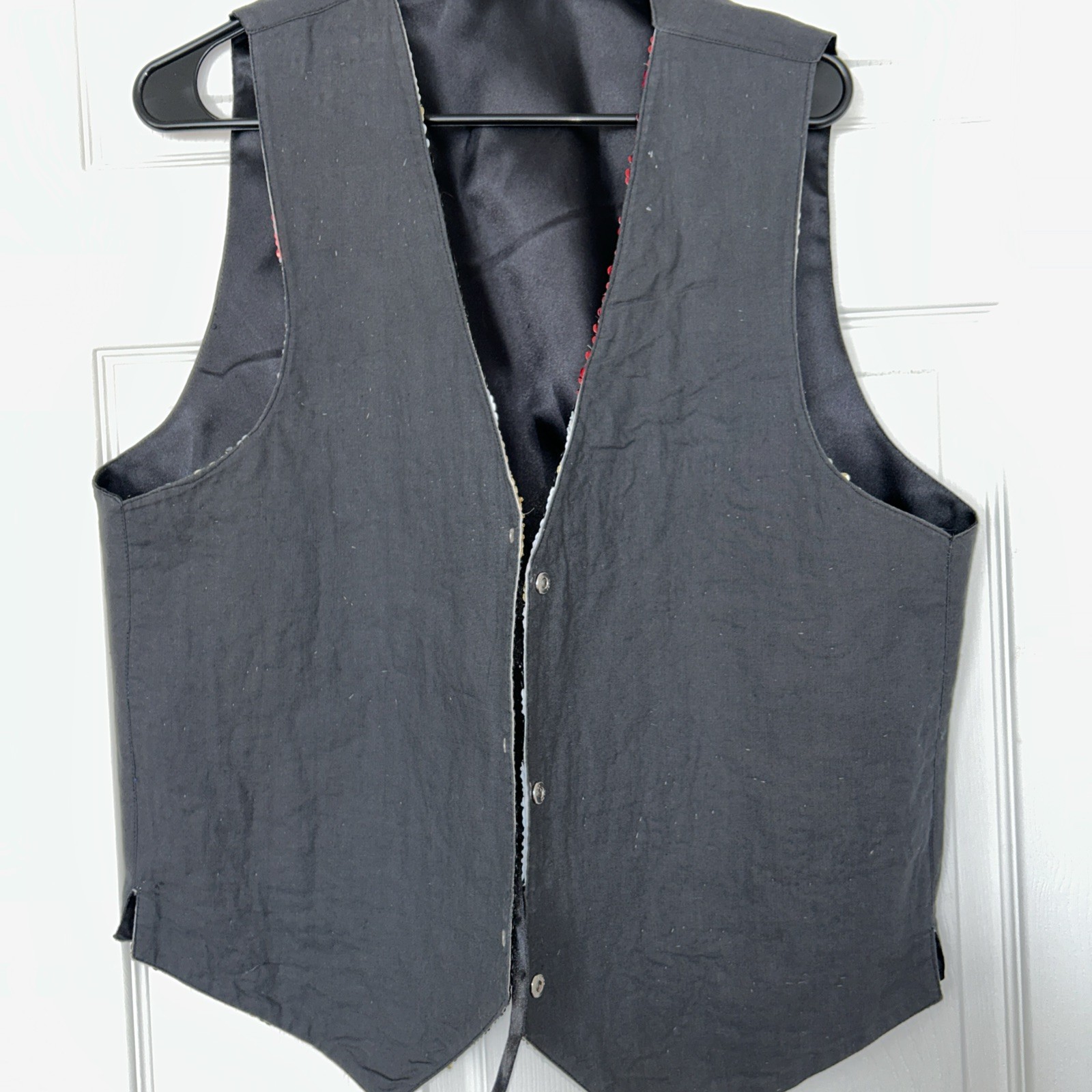 Fashion Fantasy Vest Sequin Beaded Jazz Fest Musical Holiday Bedazzled 1990&rsquo;s