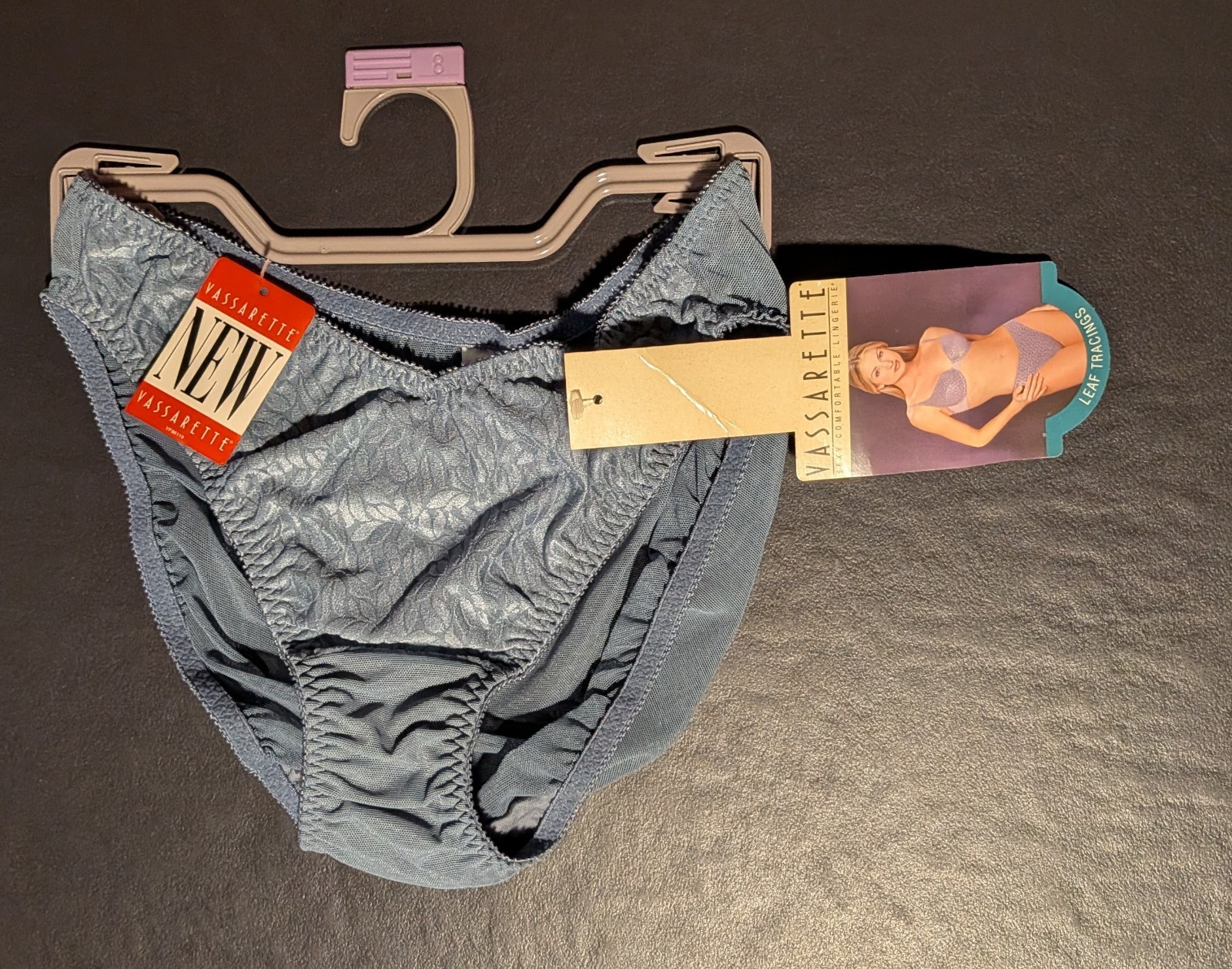 4X Vassarette Lingerie Panties Nylon Blend Leaf Tracings Print 18-177 8 / 46 NWT