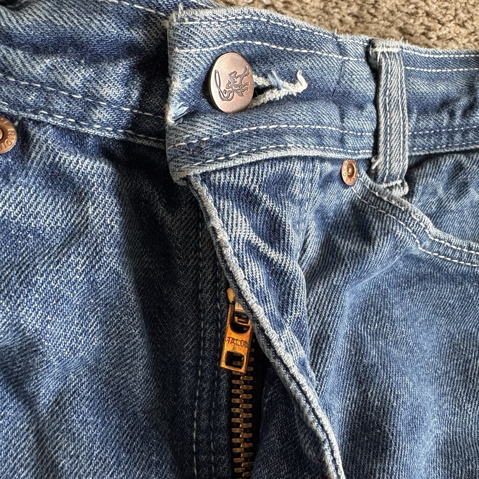 70s San Francisco Riding Gear Flared Buckle Back Jeans Women’s 25×34