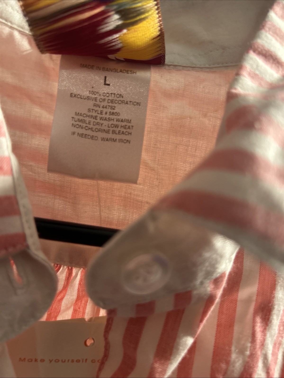 VTG Cherokee Striped Long Cottagecore Sleep Shirt Lot Of 3 NOS Deadstock 80s 90s