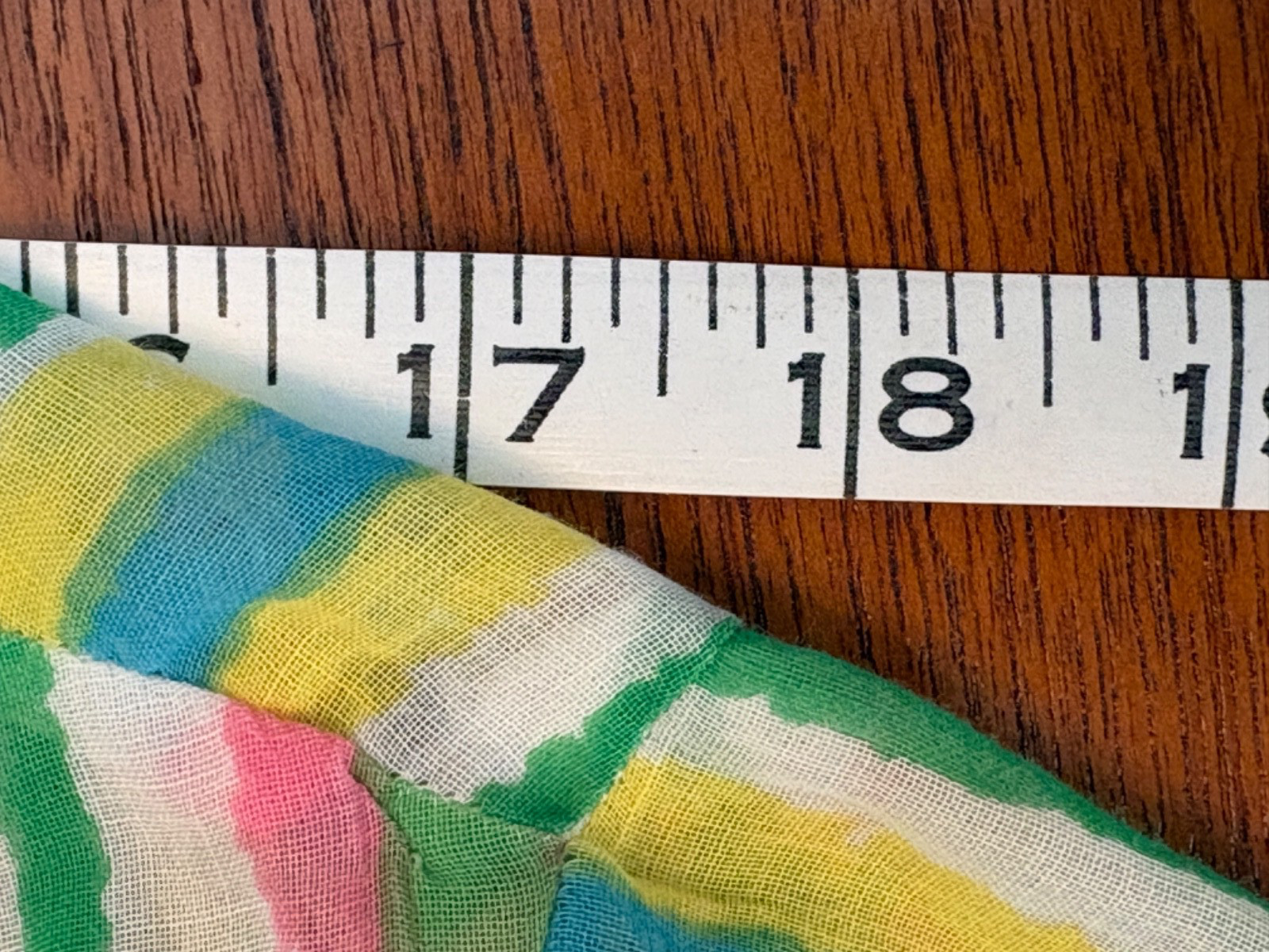 Vintage 60s Handmade Circus Rainbow stripe Parachute Dress Sheer L Needs TLC